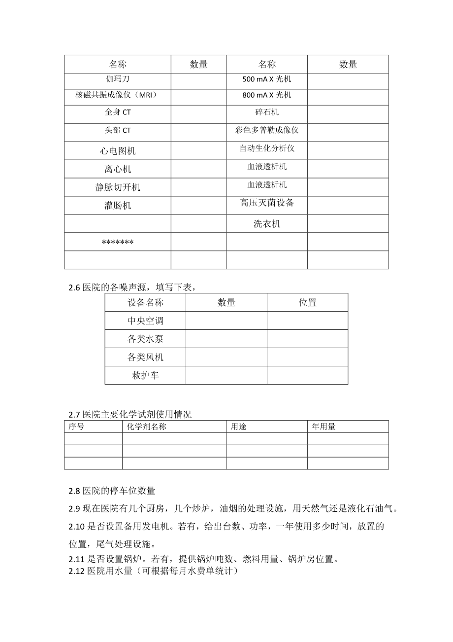 医院环评资料收集清单.doc_第2页