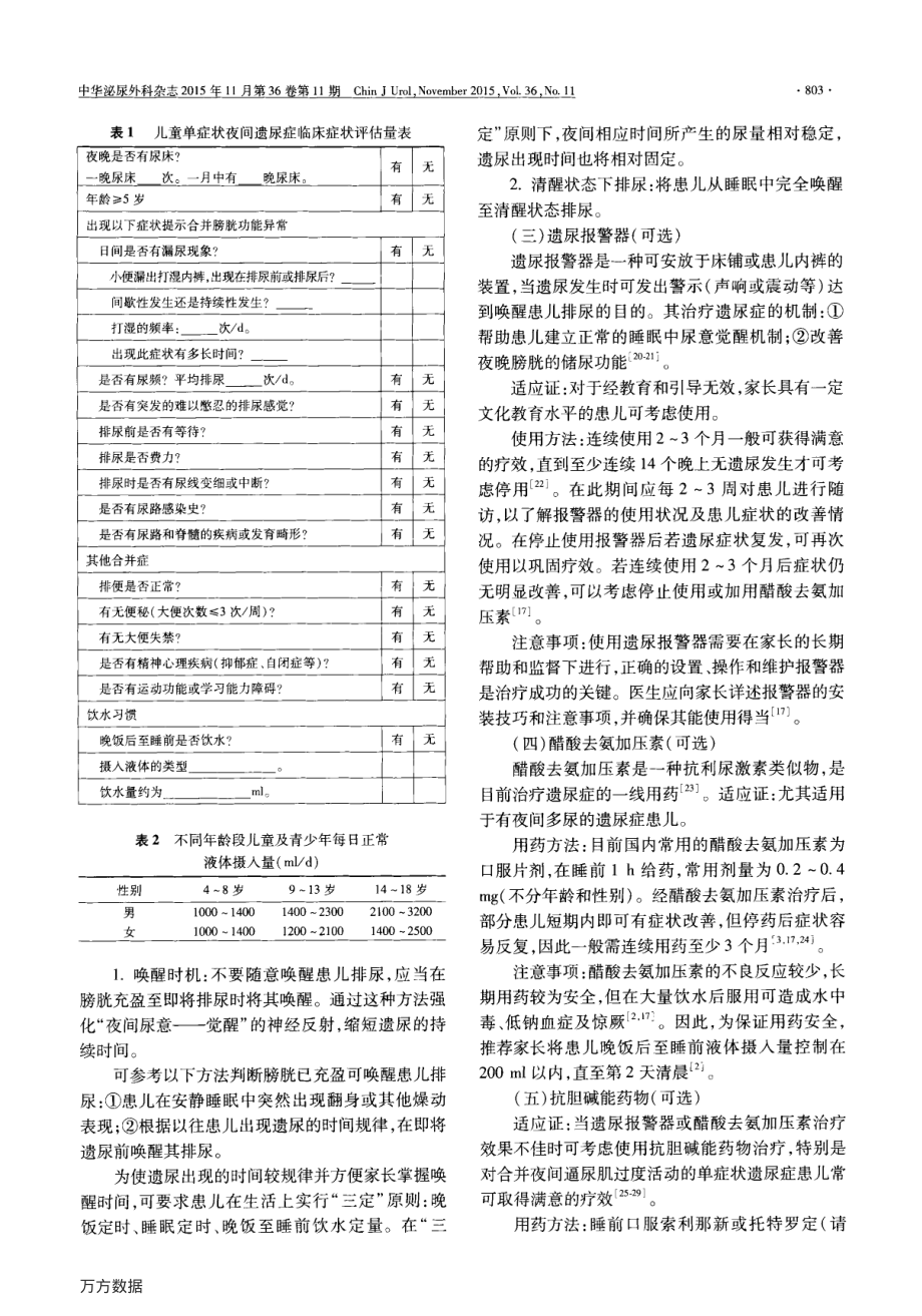 儿童夜间遗尿症诊治指南(2015).pdf_第3页