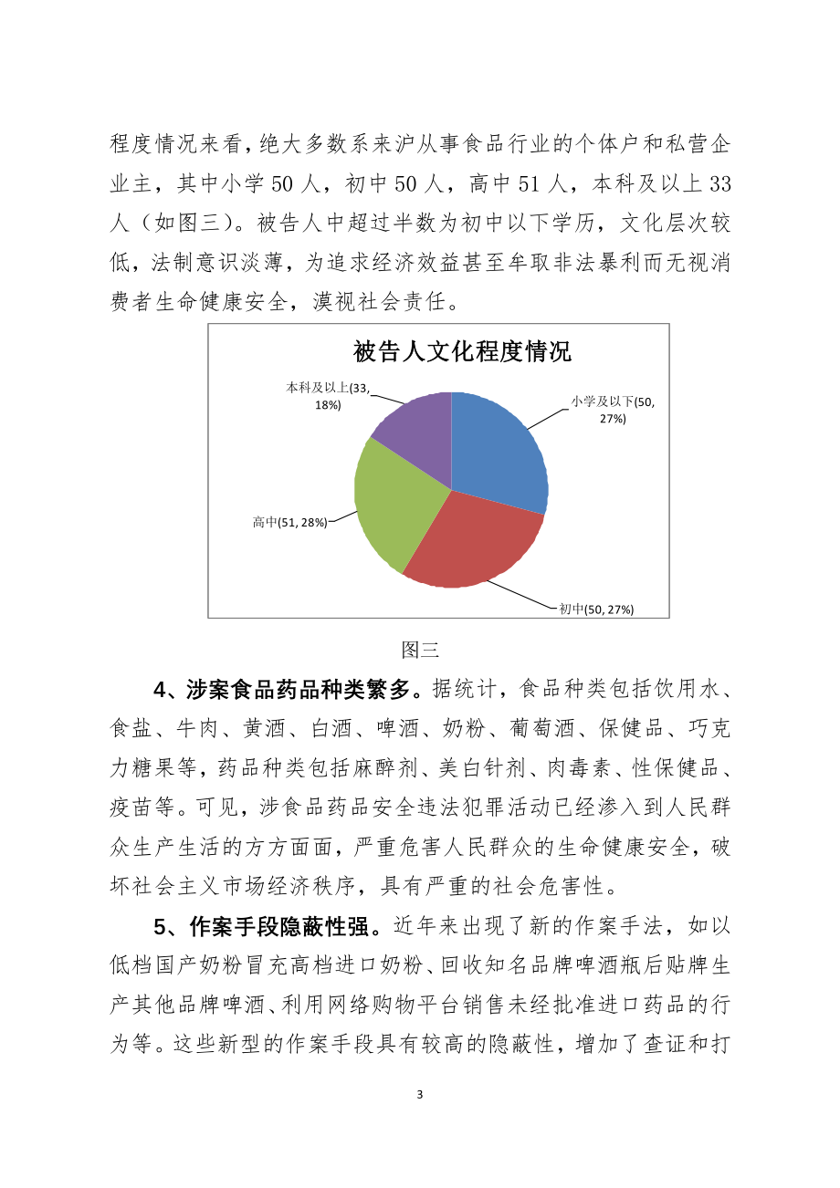 上海第三中级人民法院危害食品药品安全刑事案件审判白皮书.doc_第3页