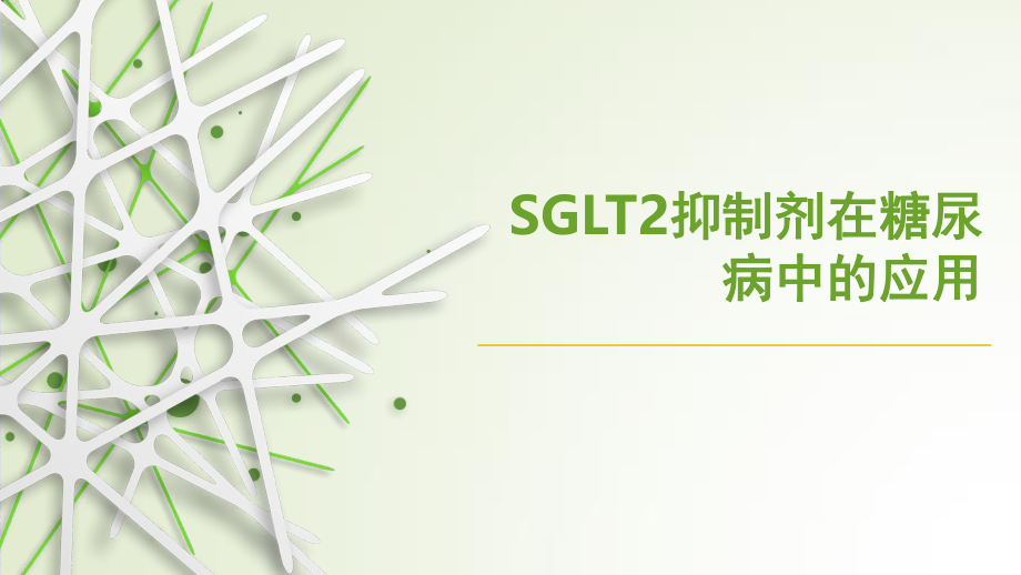 SGLT2抑制剂在糖尿病中的应用.pptx_第1页