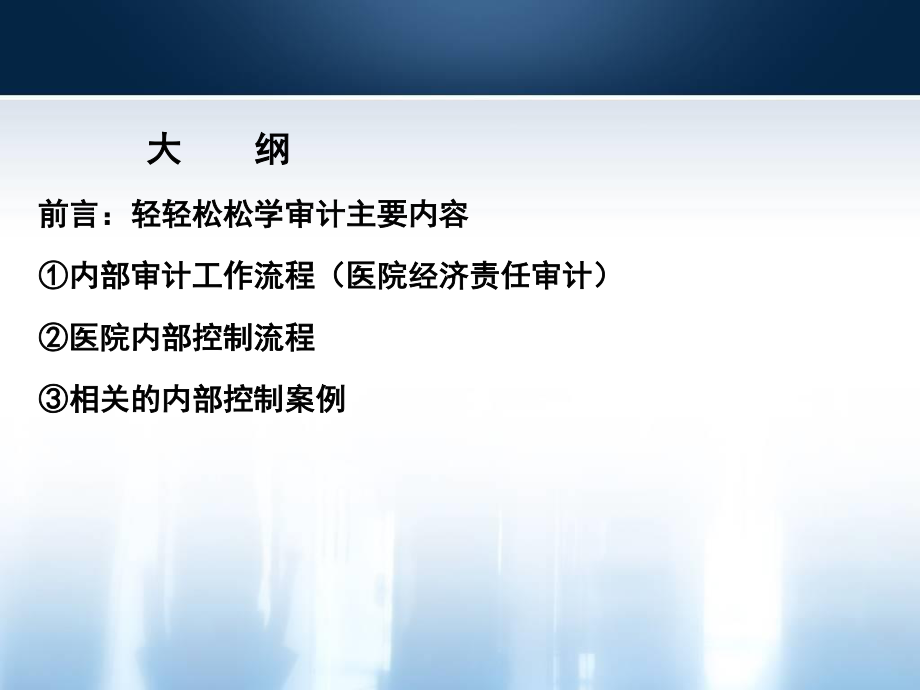 丁朝霞-医院内部审计工作流程、内部控制审计流程相关内部控制典型案例.ppt_第2页