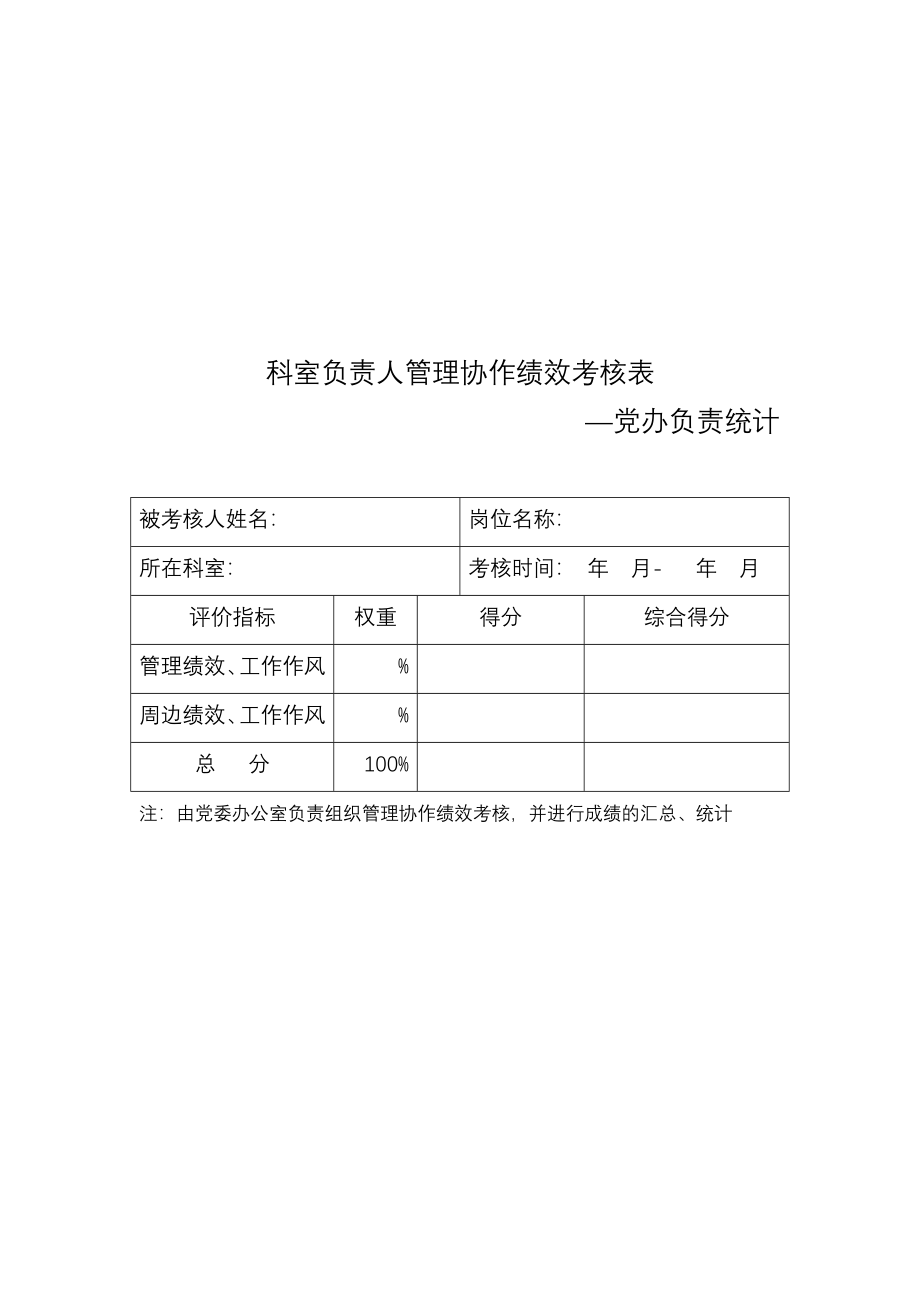 医院各类绩效考核评分表.doc_第3页