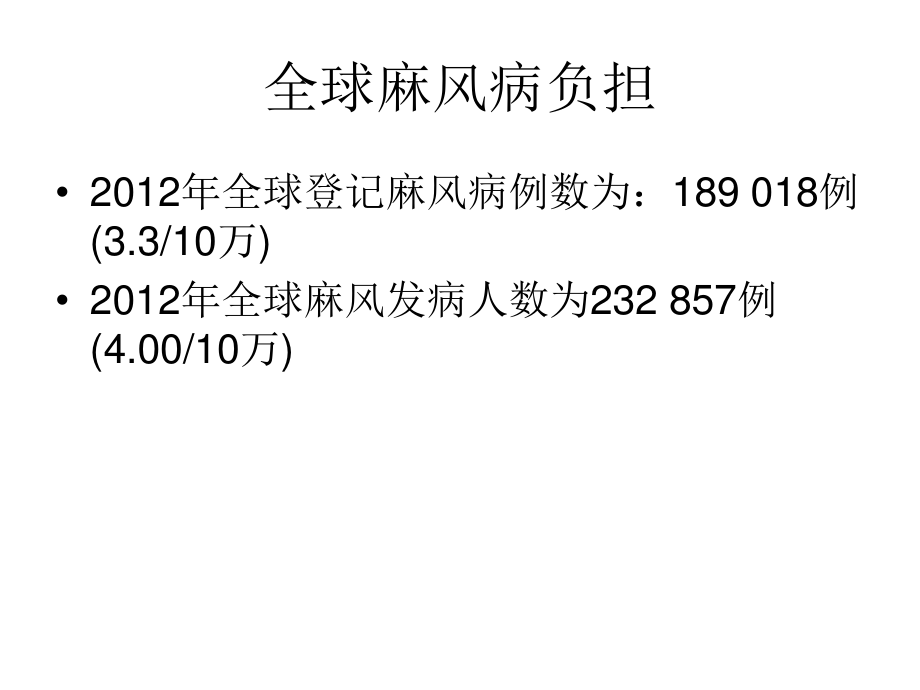 全球麻风病流行形势及今后对策-中国麻风防治协会.ppt_第3页