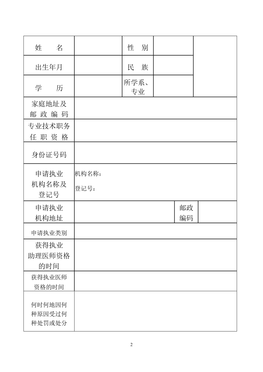 《医师执业注册申请审核表》.doc_第3页