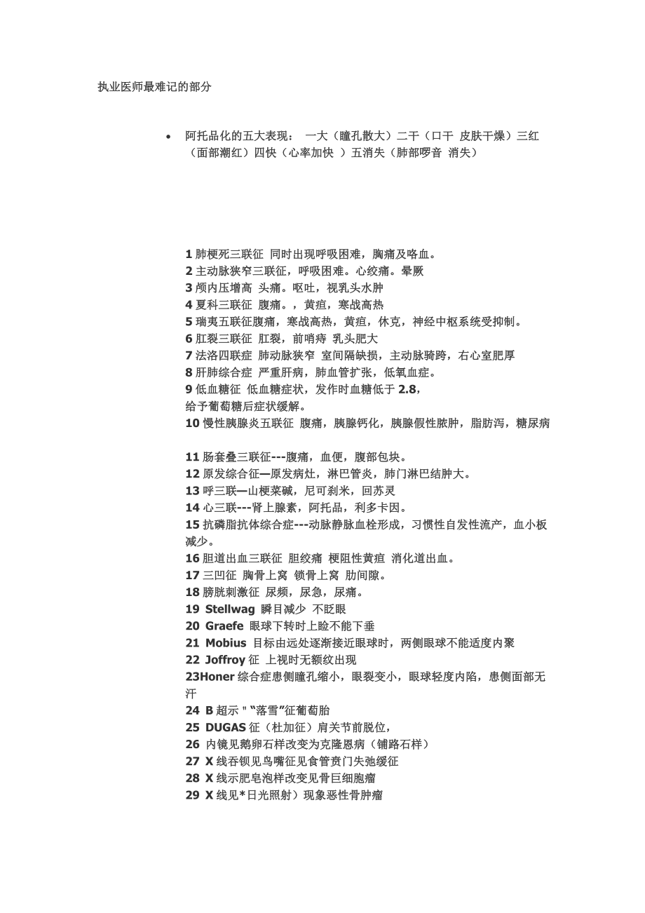 执业医师最难记的部分.doc_第1页