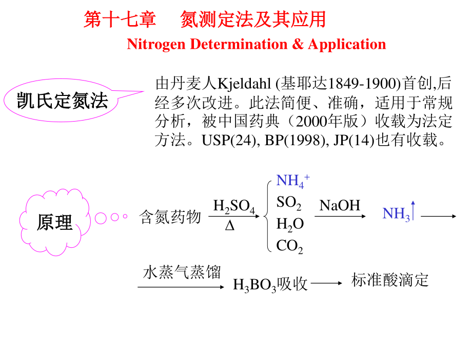 药分第17章-氮测定法及其应用(补充).ppt_第1页