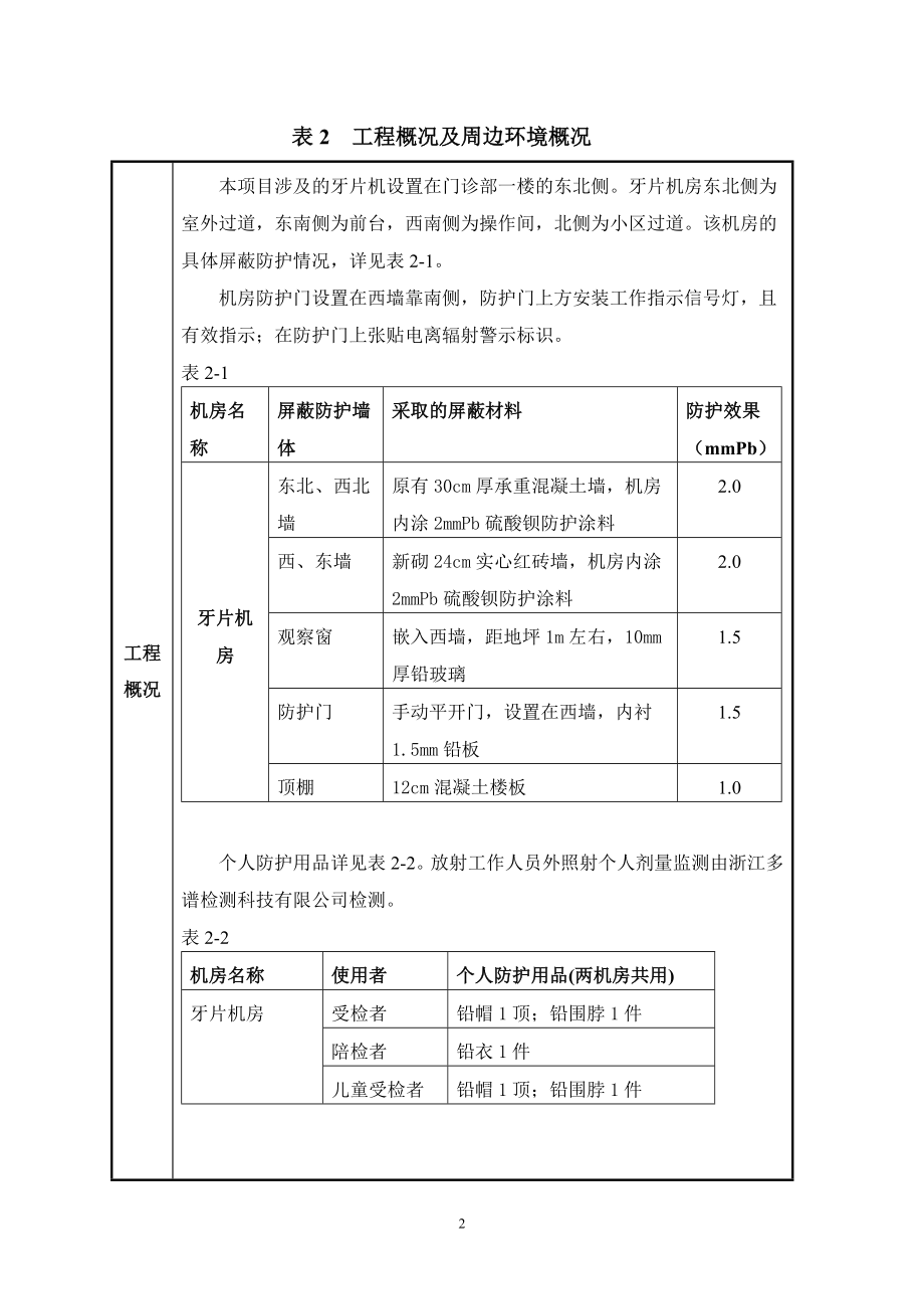 口腔门诊部X射线机新建项目环评影响登记表.doc_第3页