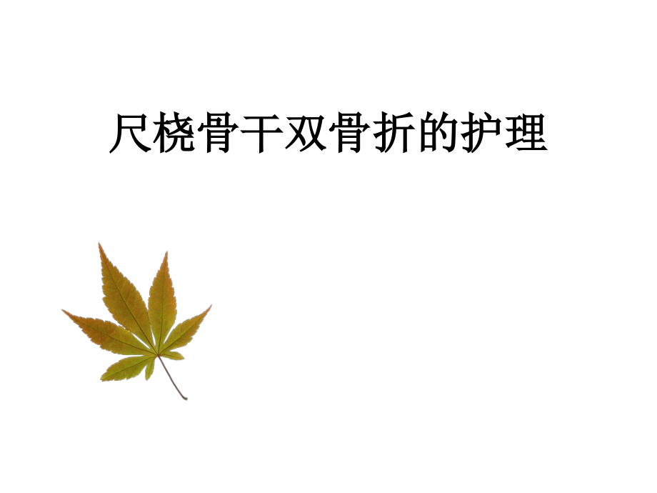 尺桡骨干双骨折的.ppt_第1页