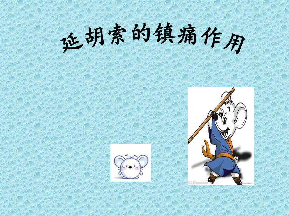 延胡索的镇痛作用.ppt_第1页