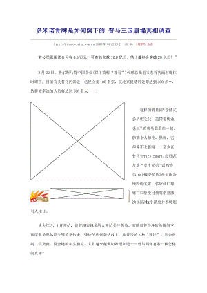 多米诺骨牌是如何倒下的-普马王国崩塌真相调查.doc