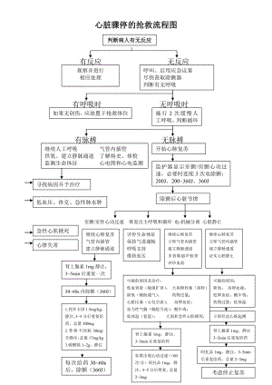 心脏骤停的抢救流程图.doc