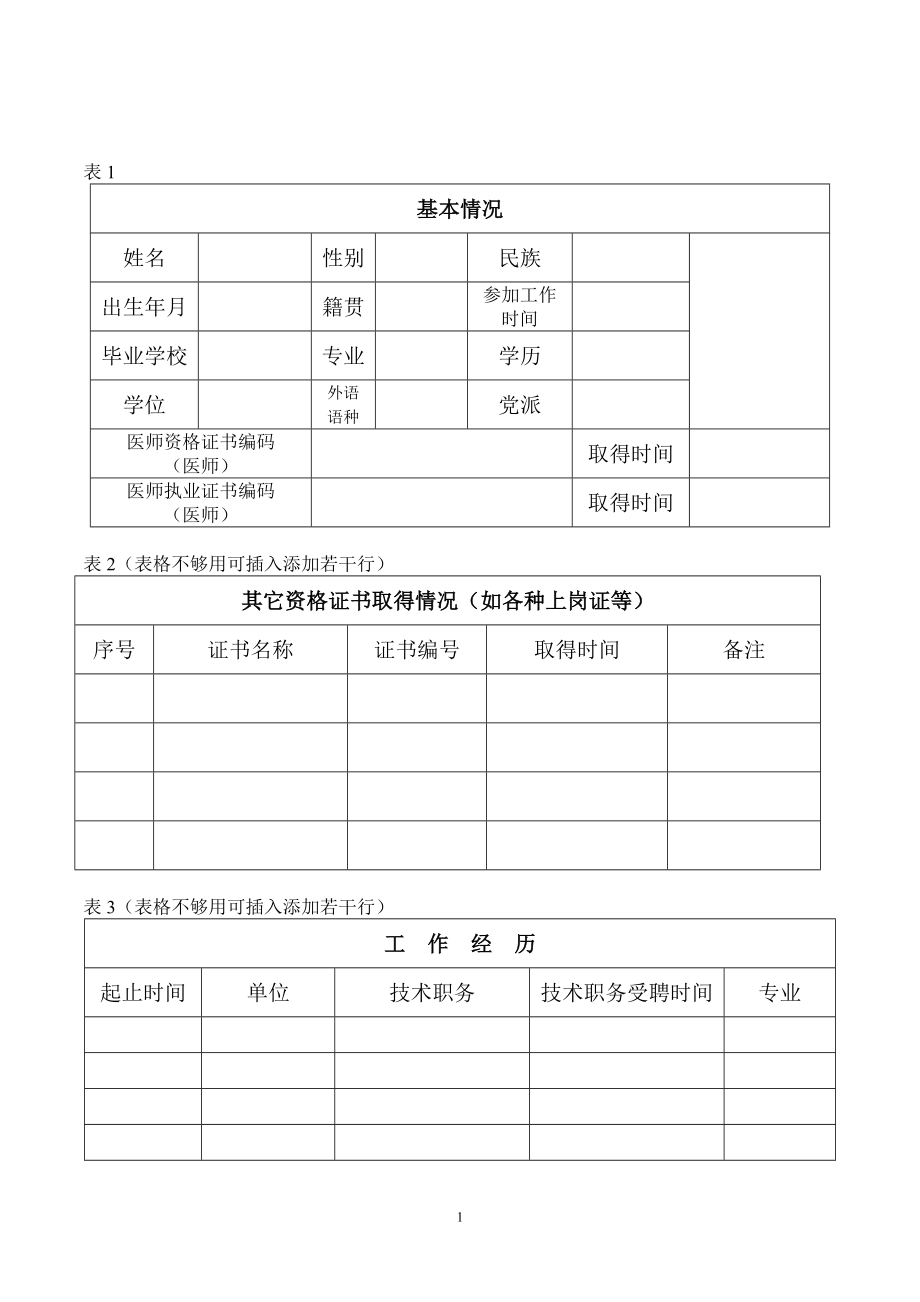 急诊医务人员技术档案.doc_第2页