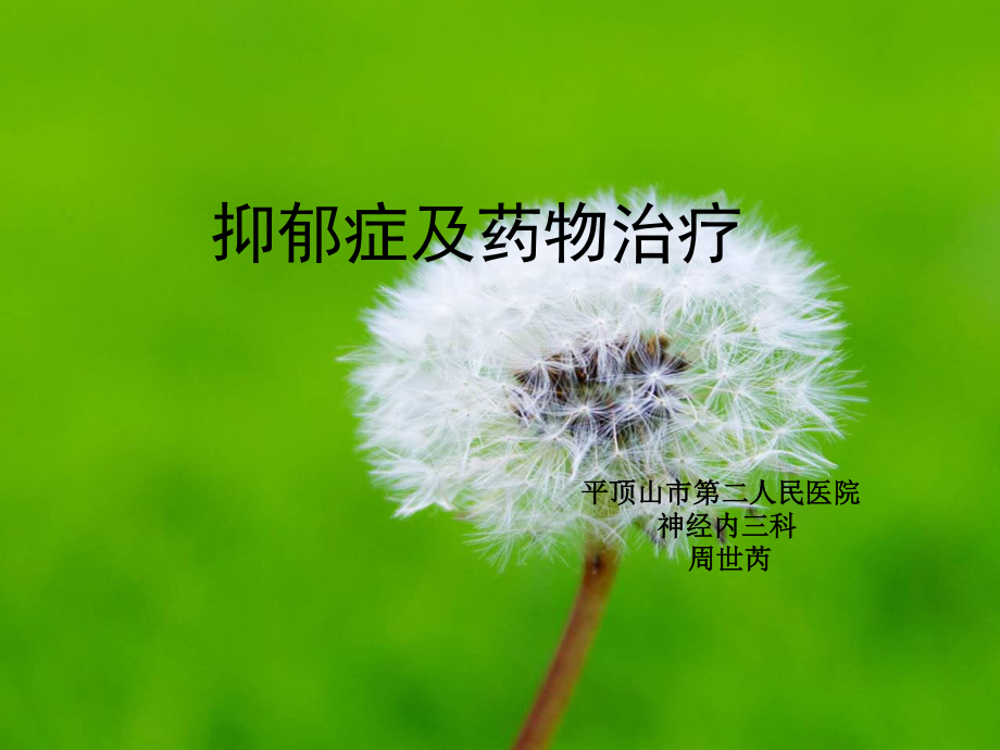 抗抑郁药的合理选择1.ppt_第1页