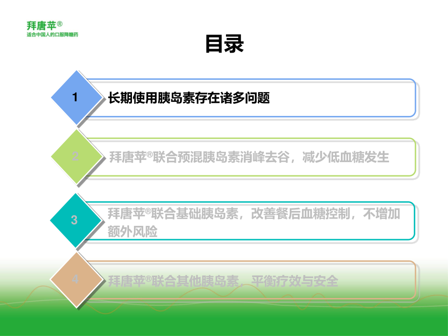 拜唐苹-内分泌科-科室会2013-胰岛素联用.ppt_第2页