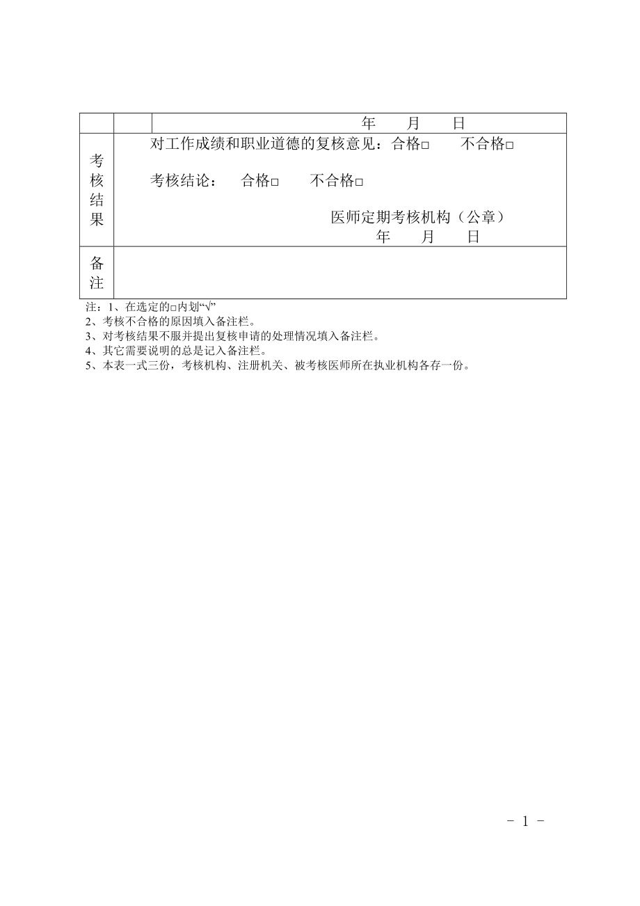 天津市2017年度医师定期考核表.doc_第2页