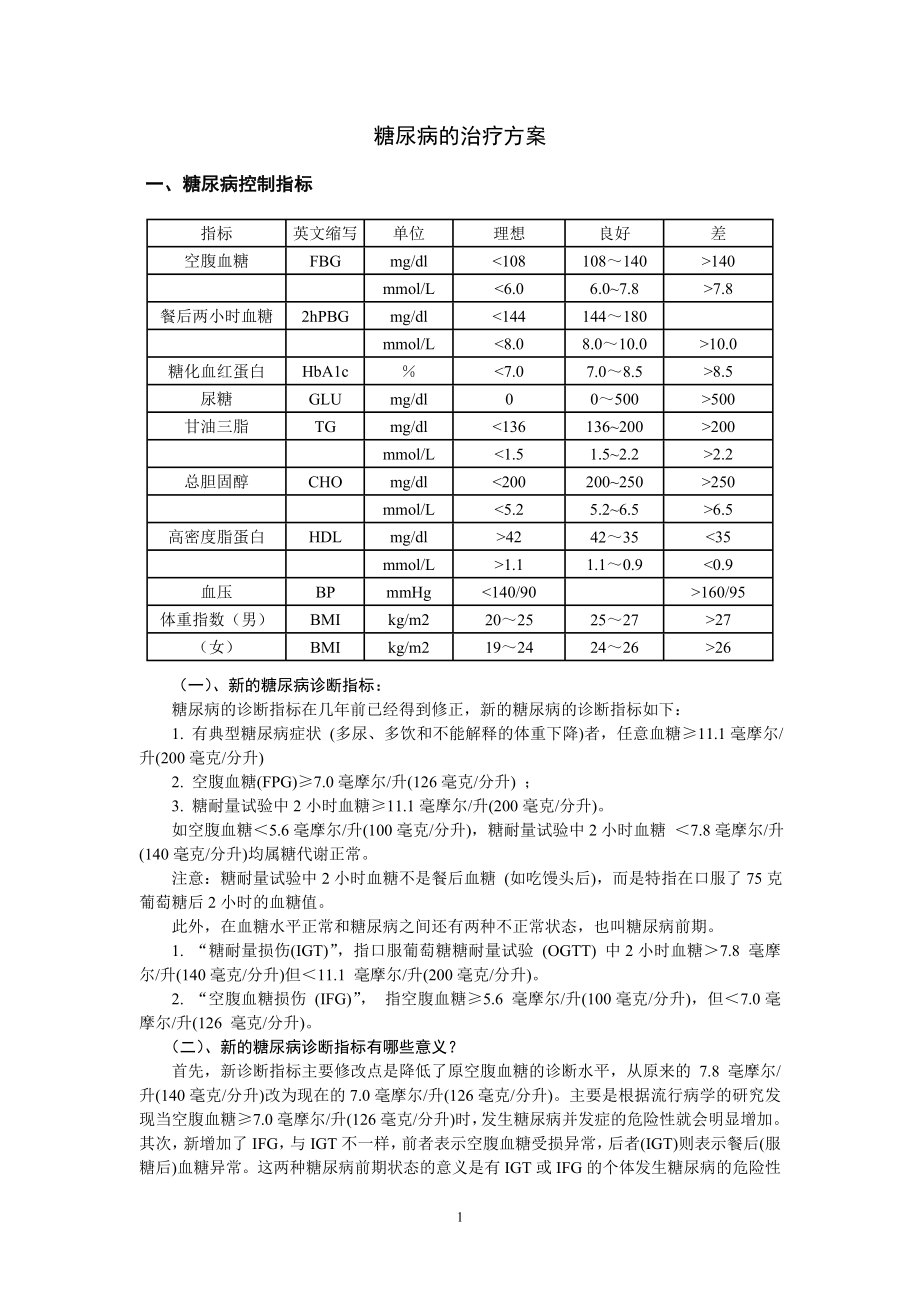 糖尿病的影响因素和防治.doc_第1页