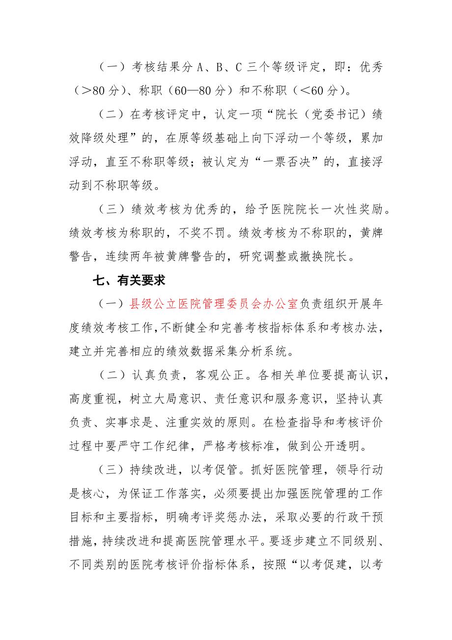 县级公立医院院长绩效考核办法111.docx_第3页