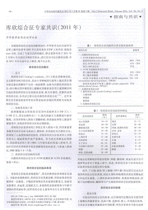 库欣综合征专家共识(2011年).pdf