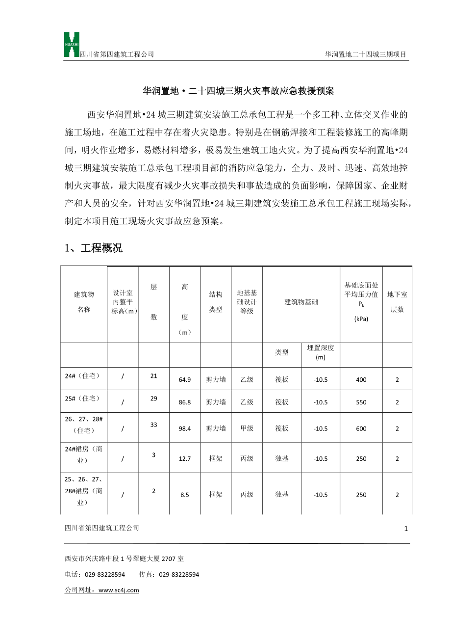 火灾事故应急救援预案.docx_第1页