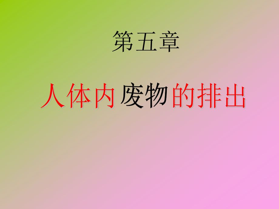 尿液的形成和排出.ppt_第1页