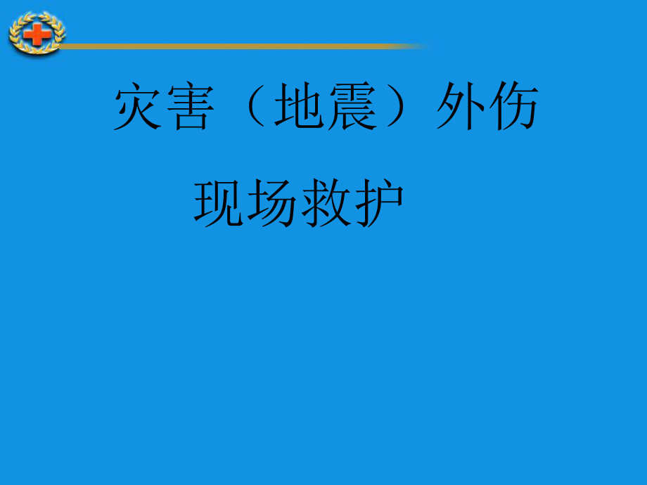 灾害(地震)外伤现场救护.ppt_第1页