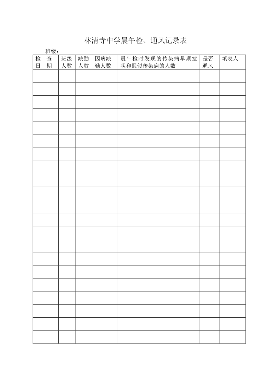 因病缺勤病因追查学生登记表.doc_第2页