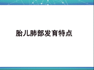 胎儿肺部发育特点.ppt