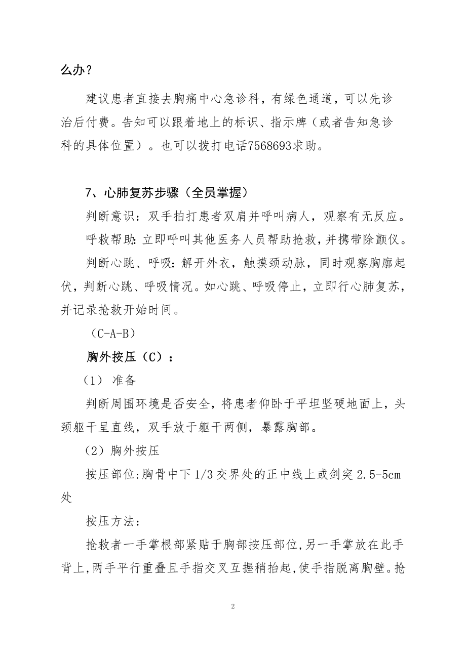 胸痛中心应知应会(窗口分诊人员).docx_第2页