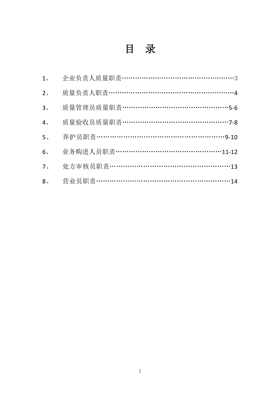 药店质量岗位职责.doc_第2页