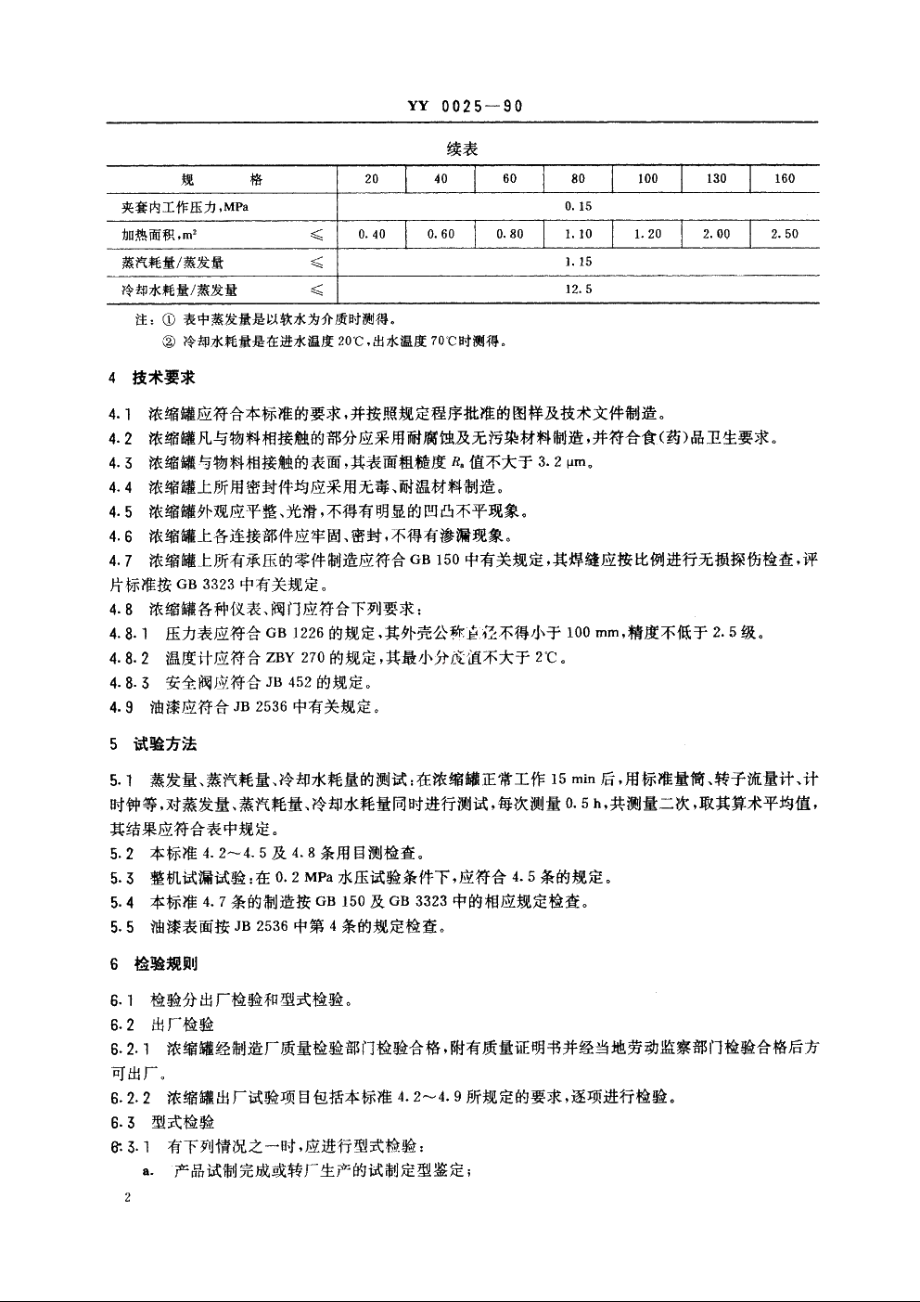 真空浓缩罐 YY 0025-1990.pdf_第3页