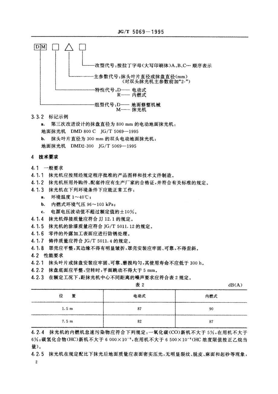 地面抹光机 JGT5069-1995.pdf_第3页