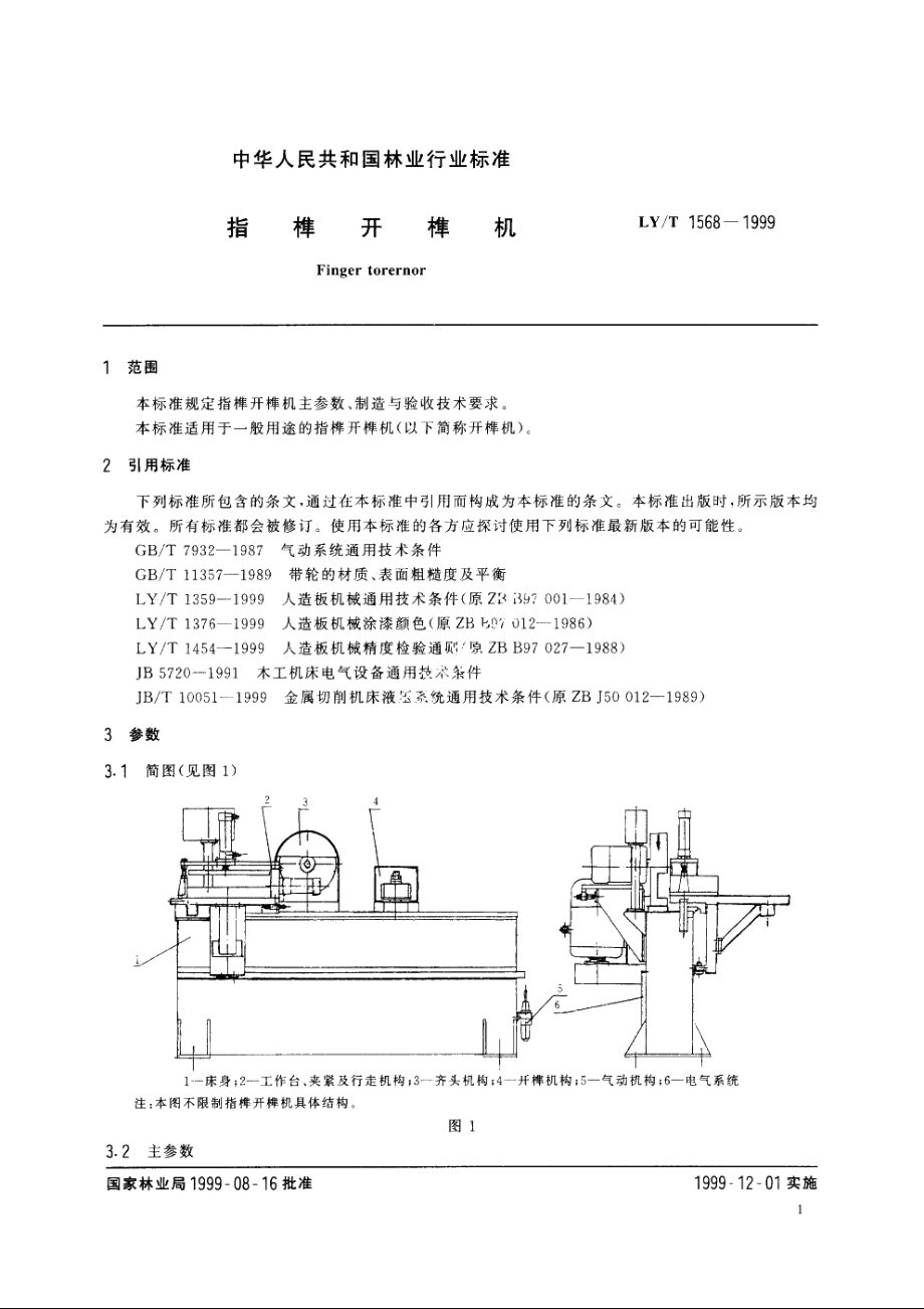 指榫开榫机 LYT 1568-1999.pdf_第3页