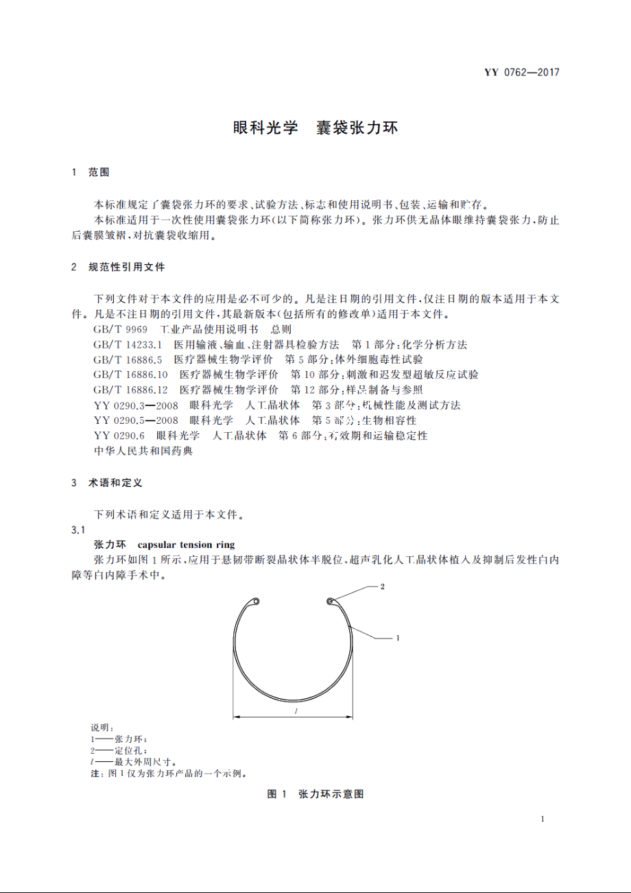 眼科光学　囊袋张力环 YY 0762-2017.pdf_第3页