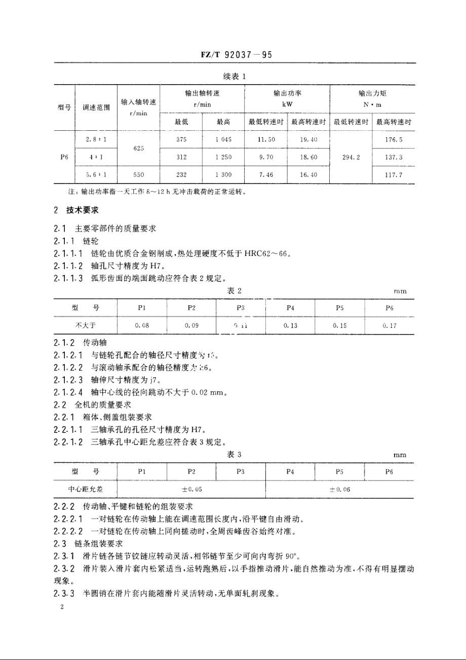 P型齿链式无级变速器 FZT 92037-1995.pdf_第3页