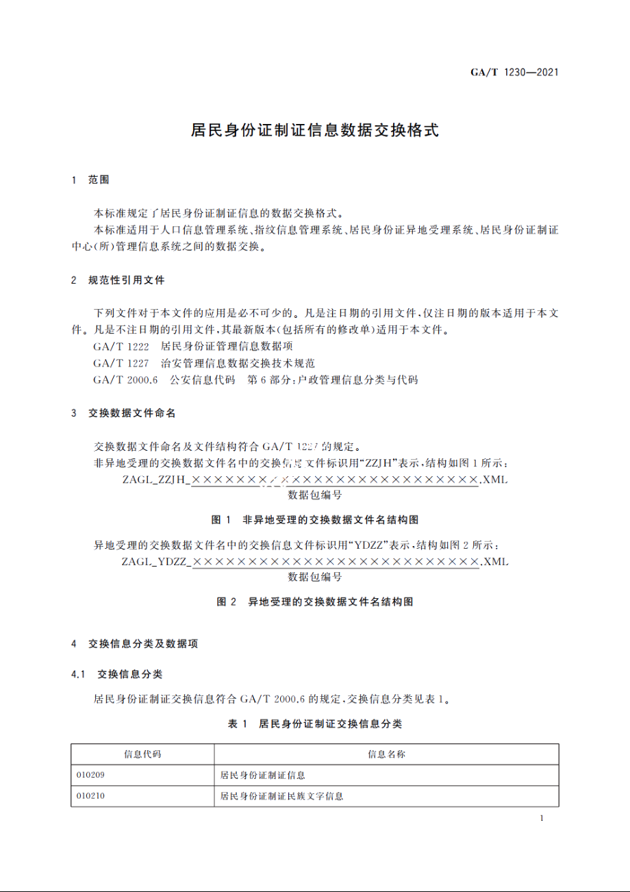 居民身份证制证信息数据交换格式 GAT 1230-2021.pdf_第3页