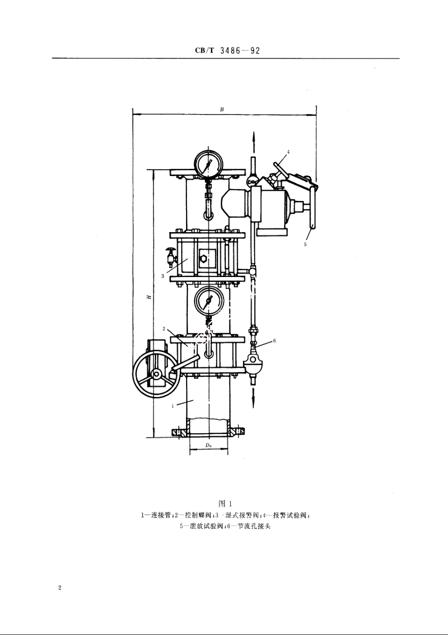 船用自动喷水灭火装置 CBT 3486-1992.pdf_第3页