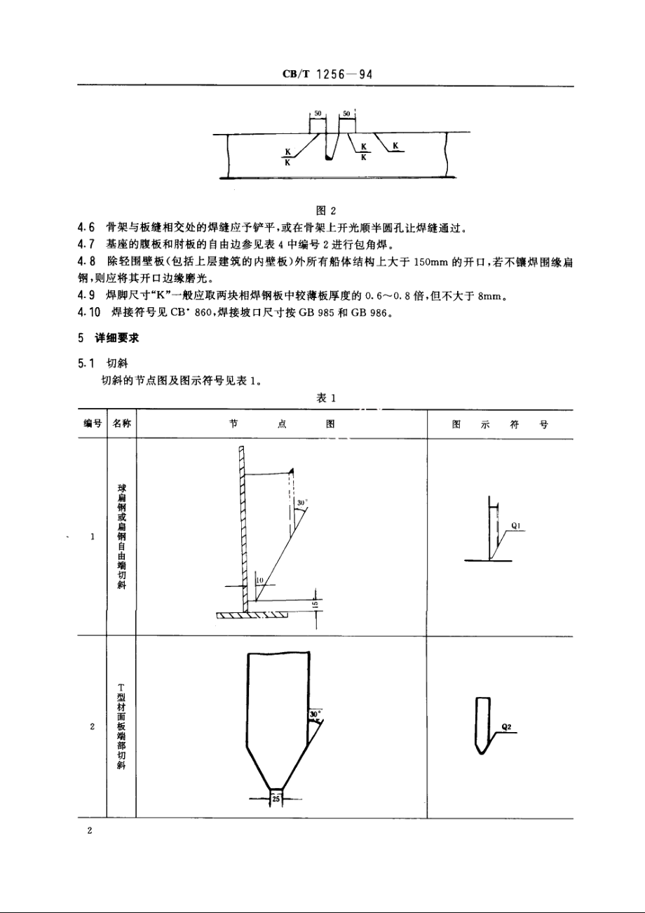 水面舰艇钢质船体结构节点 CBT 1256-1994.pdf_第3页