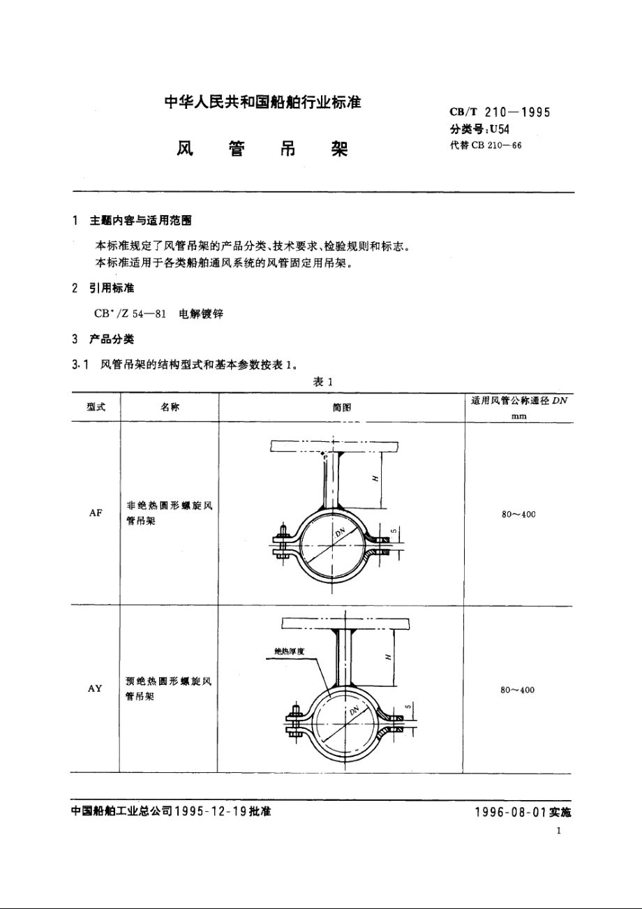 风管吊架 CBT 210-1995.pdf_第2页