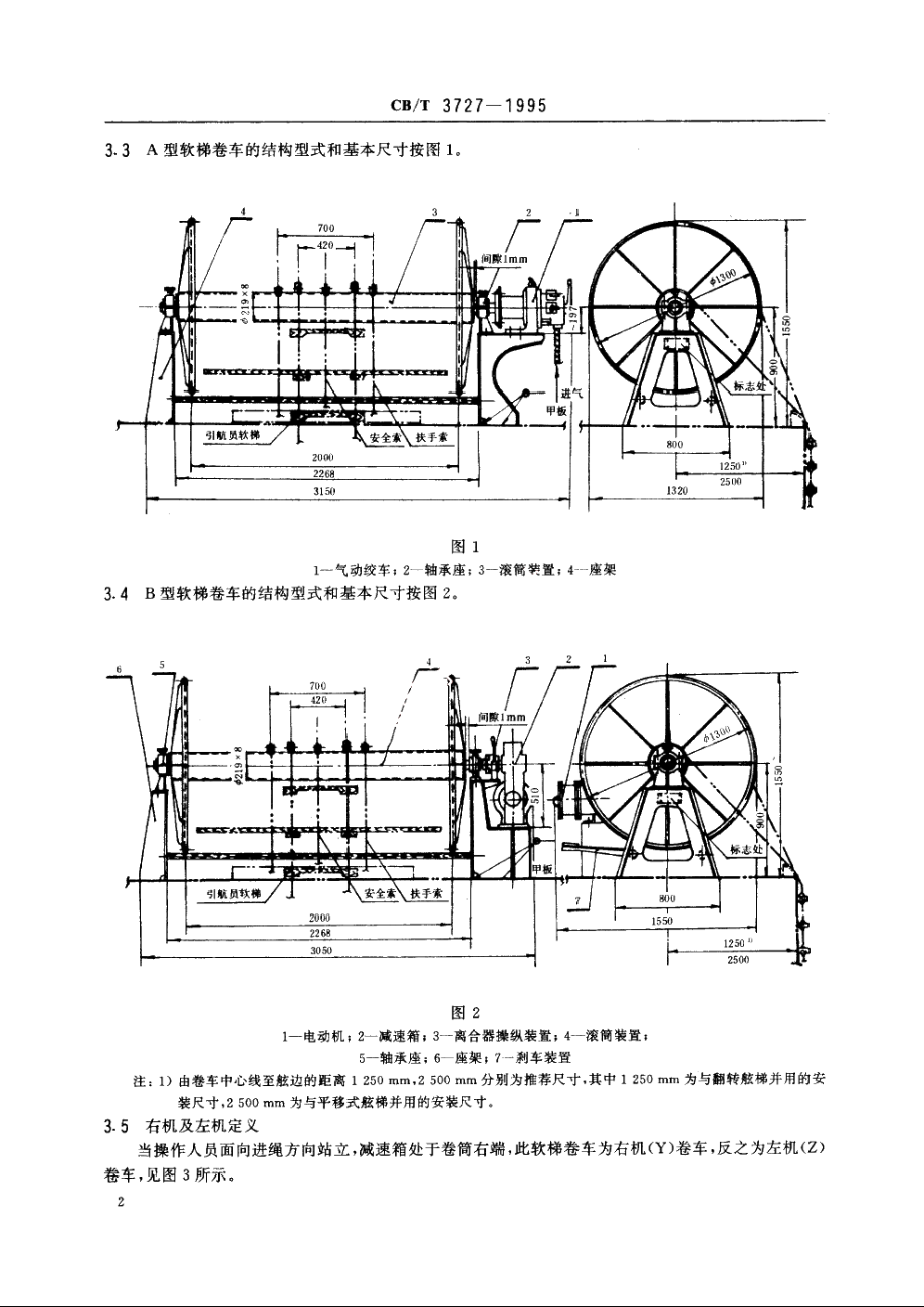 引航员软梯卷车 CBT 3727-1995.pdf_第3页