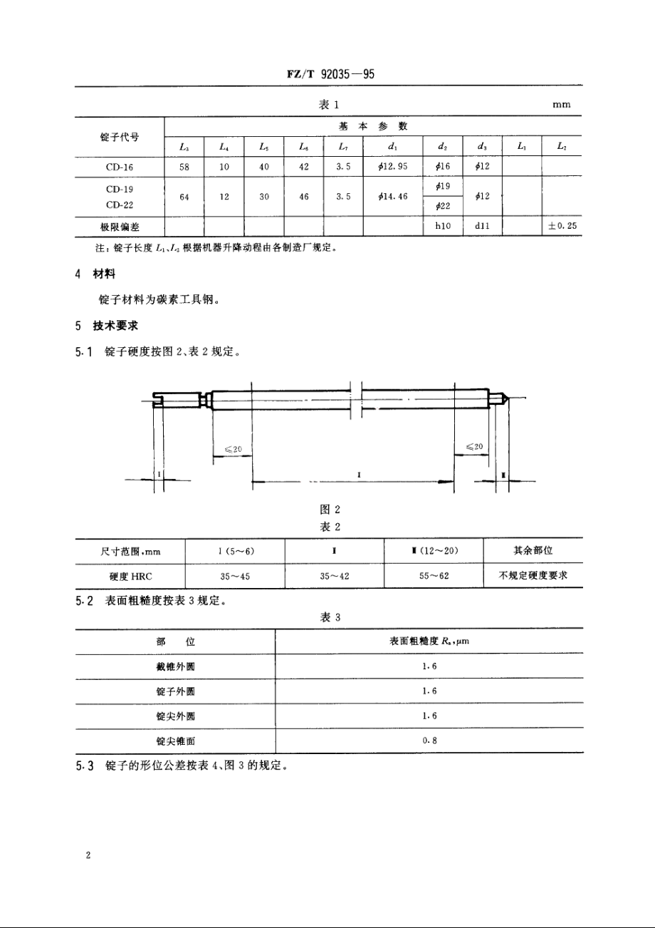 粗纱锭子 FZT 92035-1995.pdf_第3页