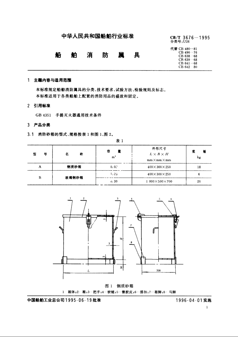 船舶消防属具 CBT 3676-1995.pdf_第2页