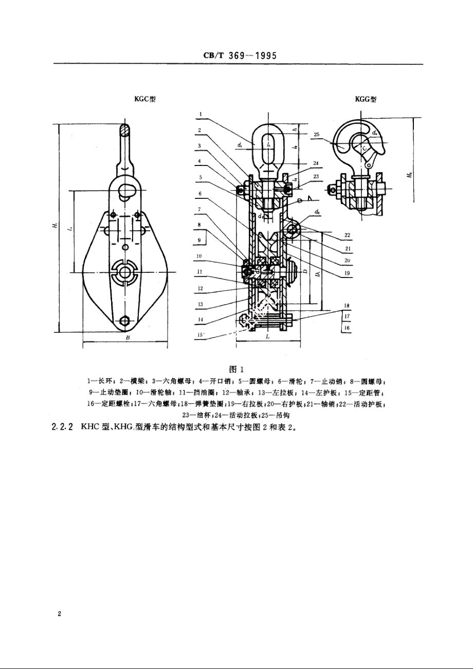 钢索开口滑车 CBT 369-1995.pdf_第3页