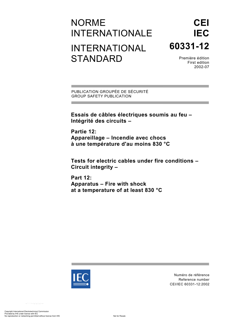 IEC_60331-12_Test_on_Electrical_Cables_Under_Fire_Condition_1.pdf_第1页