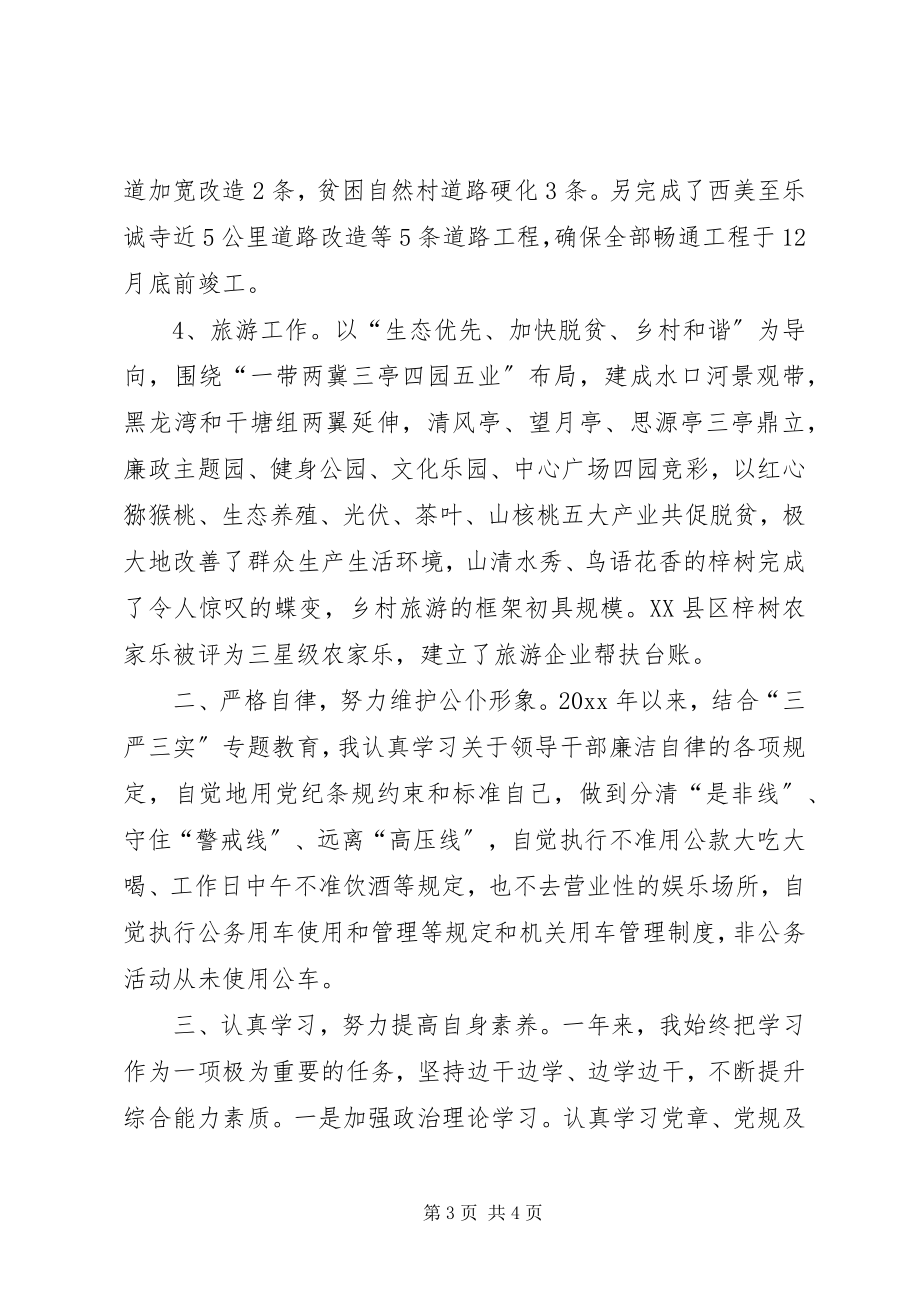 2023年镇组织委员述职述德述廉报告.docx_第3页