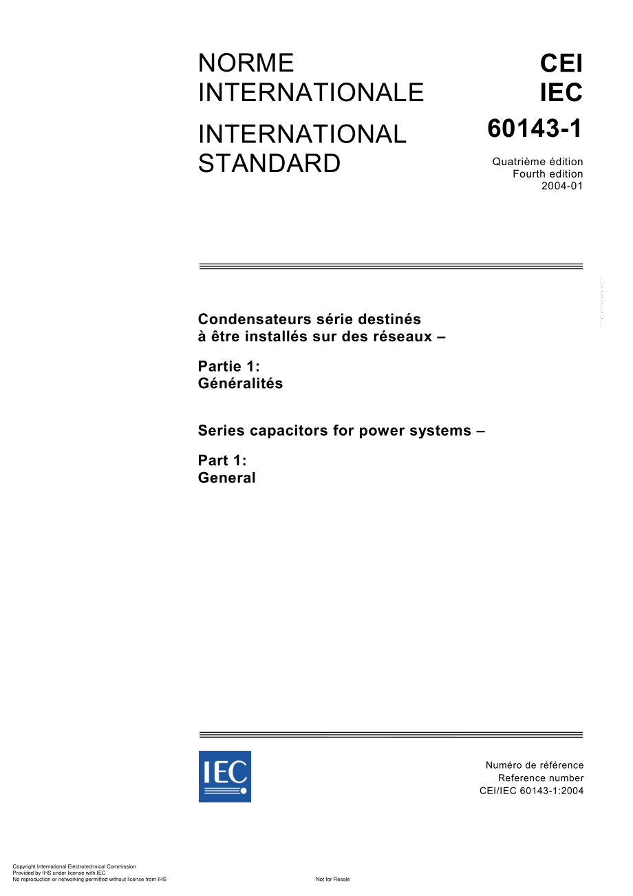 IEC_60143-1_Series_Capacitors_for_Power_Systems_-_General.pdf_第1页