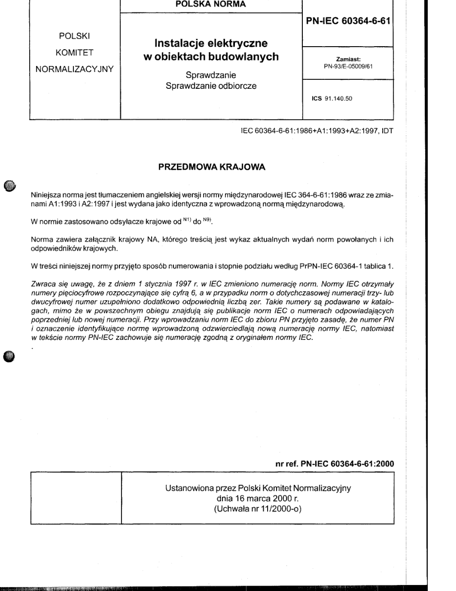 Pn-IEC_60364-6-61_Instalacje_Elektryczne.pdf_第1页