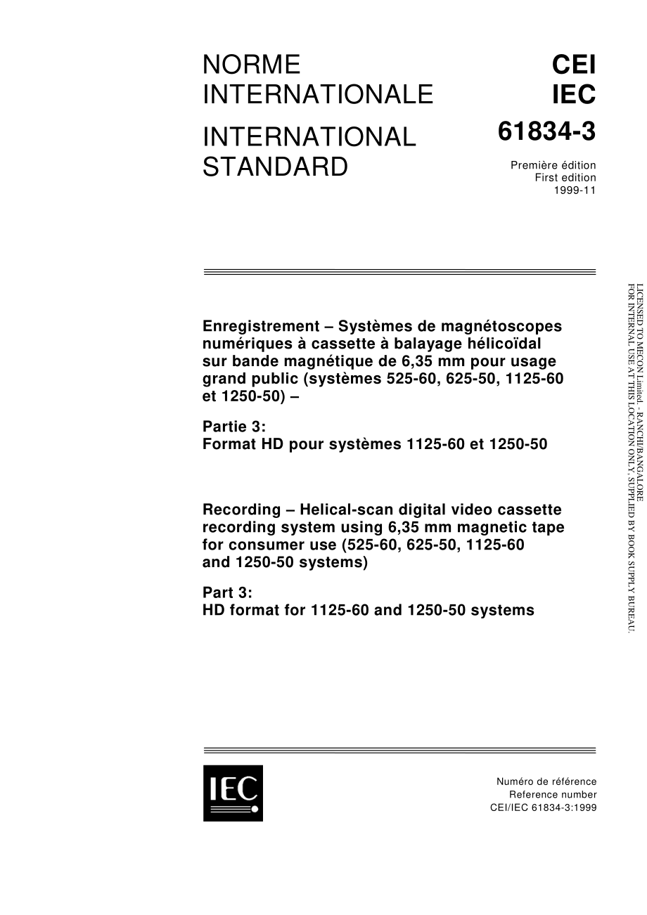 IEC_61834-3-1999.pdf_第1页