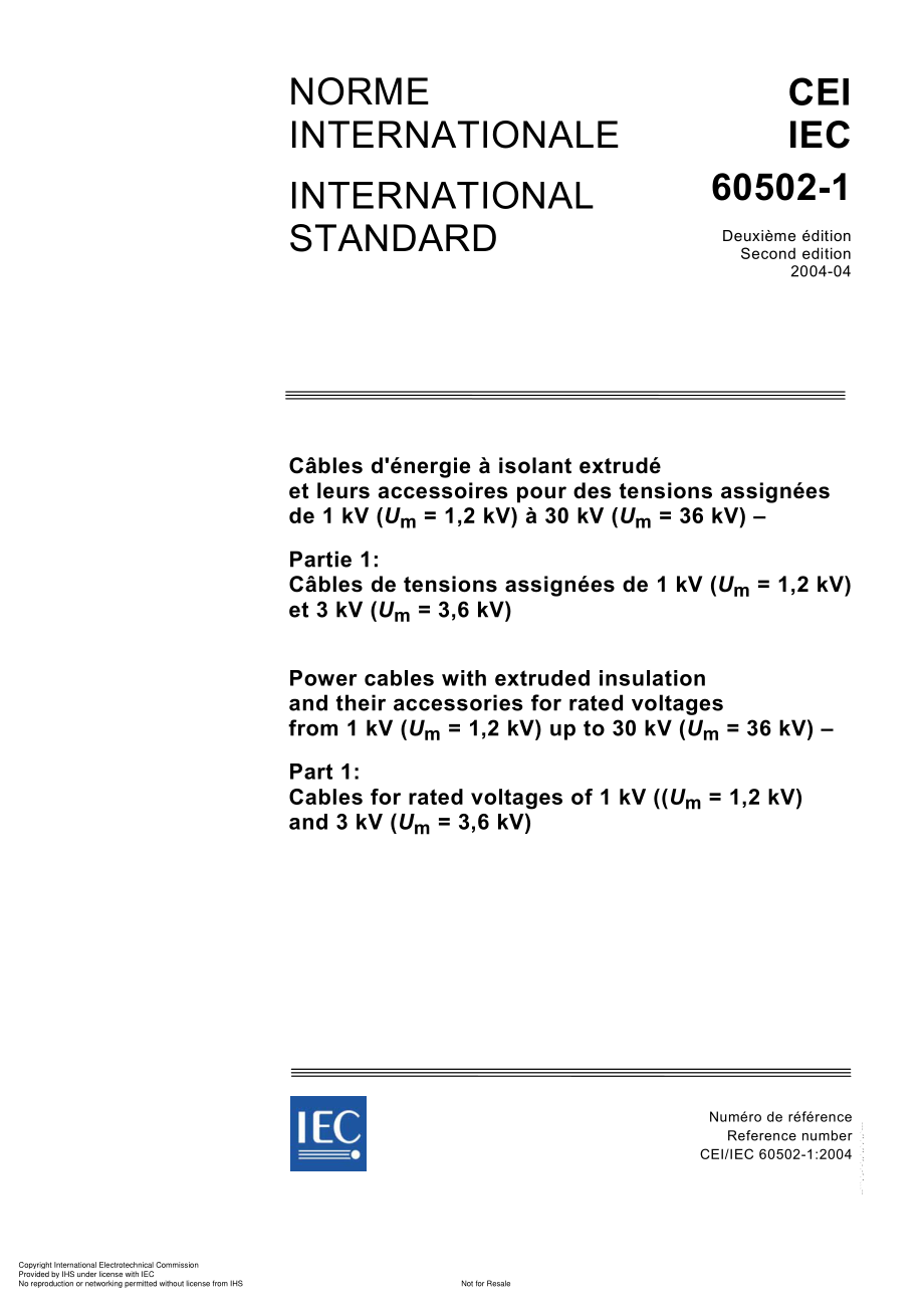 IEC_60502-1_XLPE_Cables_1_-_3_kV.pdf_第1页