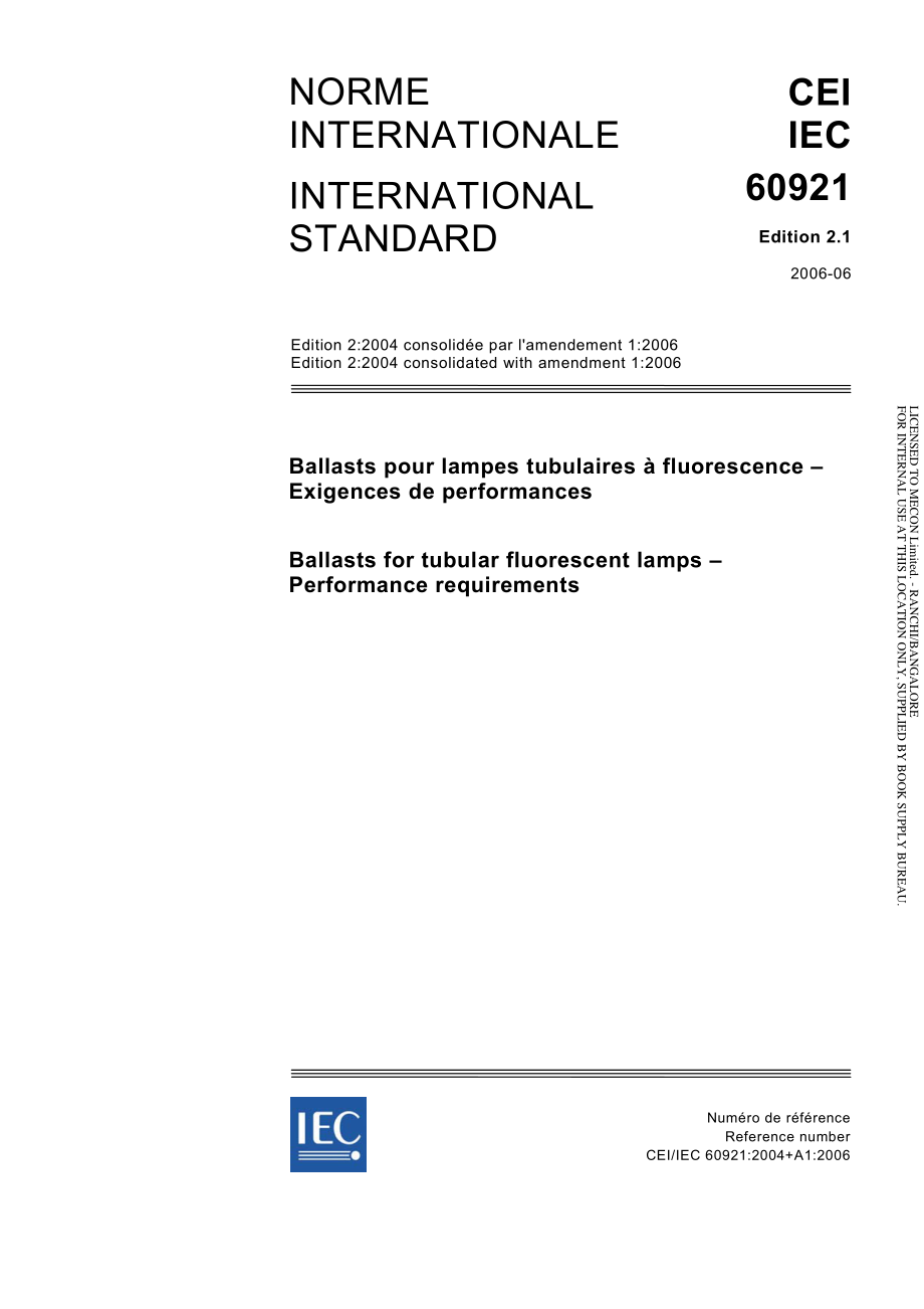 IEC_60921-2006.pdf_第1页