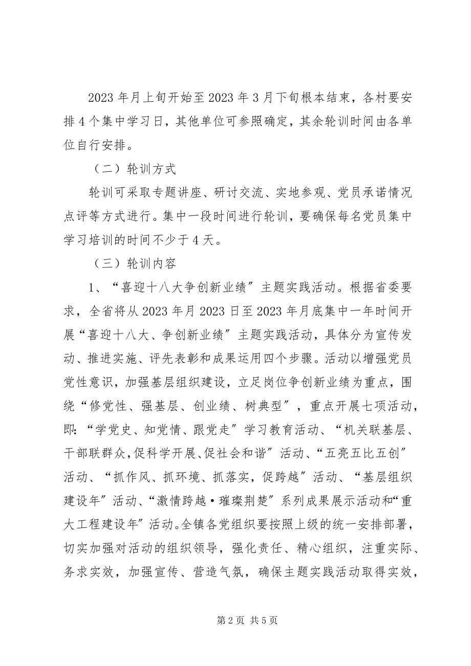 2023年镇委党员春季轮训工作计划.docx_第2页